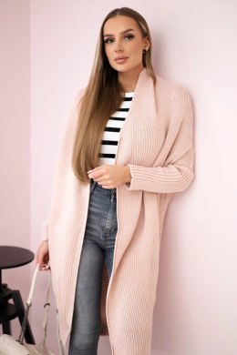 Sweter z rękawami typu nietoperz pudrowy róż  