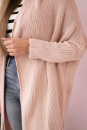 Sweter z rękawami typu nietoperz pudrowy róż  