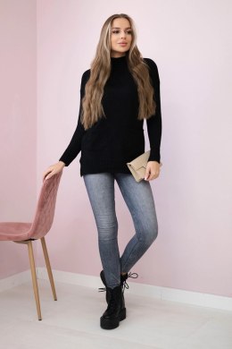 Sweter ze stójką czarny  