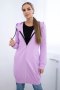 Bluza sukienkowa z kapturem fioletowa  