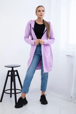 Bluza sukienkowa z kapturem fioletowa  