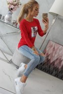Bluzka z nadrukiem Original czerwona  