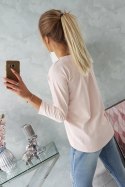 Bluzka z nadrukiem Original pudrowy róż  
