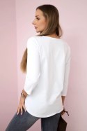 Bluzka z nadrukiem Summer Girl biała  