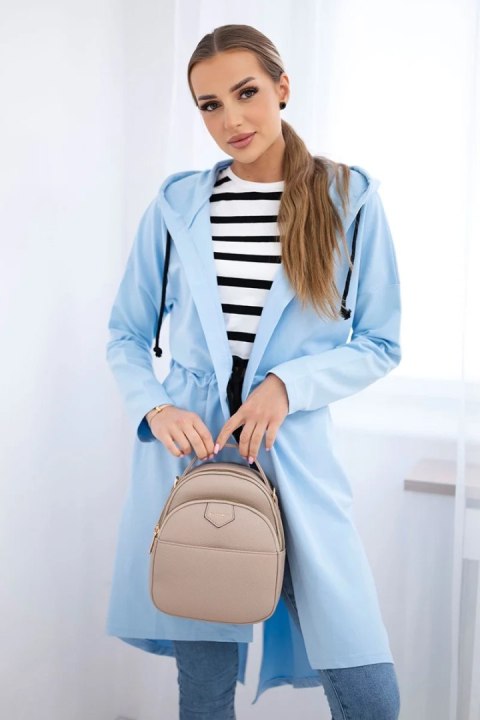 Bluza Narzutka z dłuższym tyłem błękitna Bluza Narzutka z dłuższym tyłem błękitna