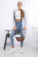 Bluza sukienkowa z kapturem szara  