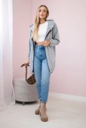 Bluza z nadrukiem "The world is yours" szara  