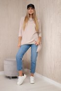 Bluza z nadrukiem roweru beżowa  