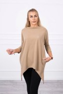 Bluza z nadrukiem roweru camelowa  