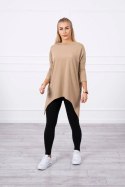 Bluza z nadrukiem roweru camelowa  