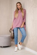 Bluza z nadrukiem roweru ciemny różowy  