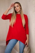 Bluza z nadrukiem roweru czerwona  