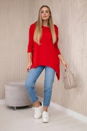 Bluza z nadrukiem roweru czerwona  