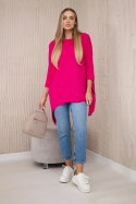 Bluza z nadrukiem roweru fuksja  