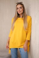 Bluza z nadrukiem roweru musztardowa  