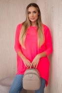 Bluza z nadrukiem roweru różowy neon  