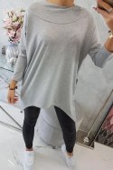 Bluza z nadrukiem roweru szara  