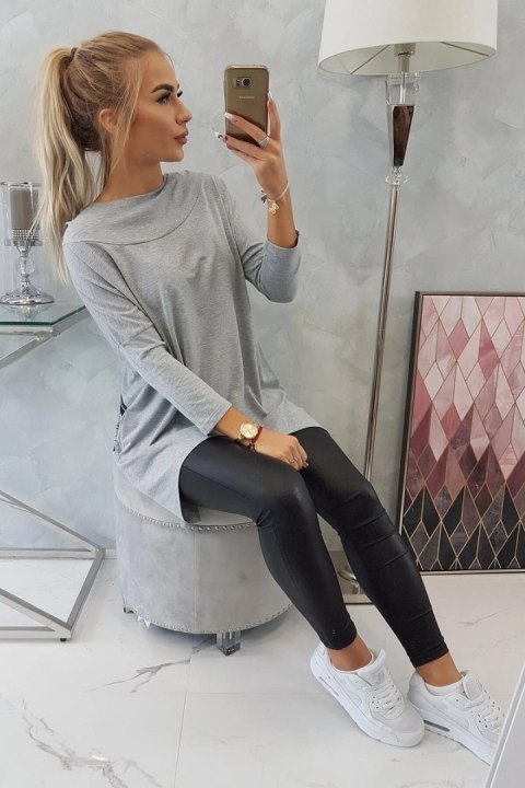 Bluza z nadrukiem roweru szara Bluza z nadrukiem roweru szara