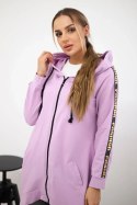 Bluza z suwakiem z tyłu fioletowa  