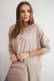 Bluzka oversize ciemny beżowy  