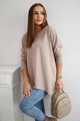 Bluzka oversize ciemny beżowy  
