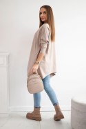 Bluzka oversize ciemny beżowy  
