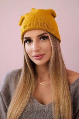 Czapka K143 musztardowa  