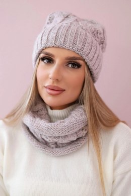Komplet damski K153 pudrowy róż  