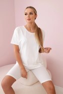 Komplet top+legginsy ecru  