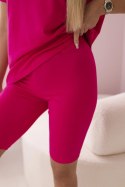 Komplet top+legginsy fuksja  
