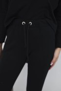 Komplet z bluzką oversize czarny  