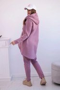 Komplet ze spodniami Baggy ciemny różowy  