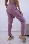 Komplet ze spodniami Baggy ciemny różowy  