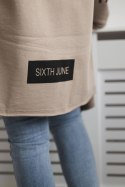Bluza Narzutka z napisami cappuccino  