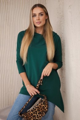 Bluza z nadrukiem roweru zielona  