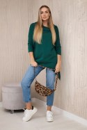 Bluza z nadrukiem roweru zielona  