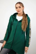 Bluza z suwakiem z tyłu zielona  