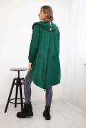 Bluza z suwakiem z tyłu zielona  