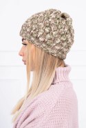 Czapka K156 khaki + ecru  