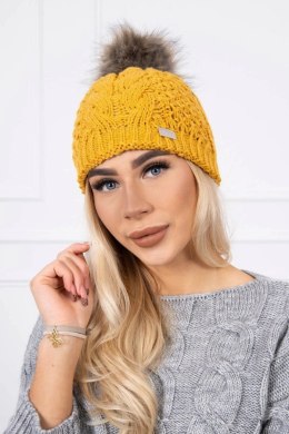 Czapka K166 musztardowa  