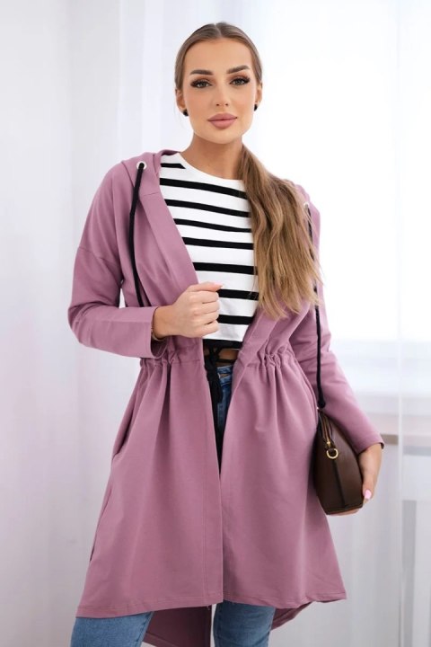 Bluza Narzutka z dłuższym tyłem ciemno różowa Bluza Narzutka z dłuższym tyłem ciemno różowa