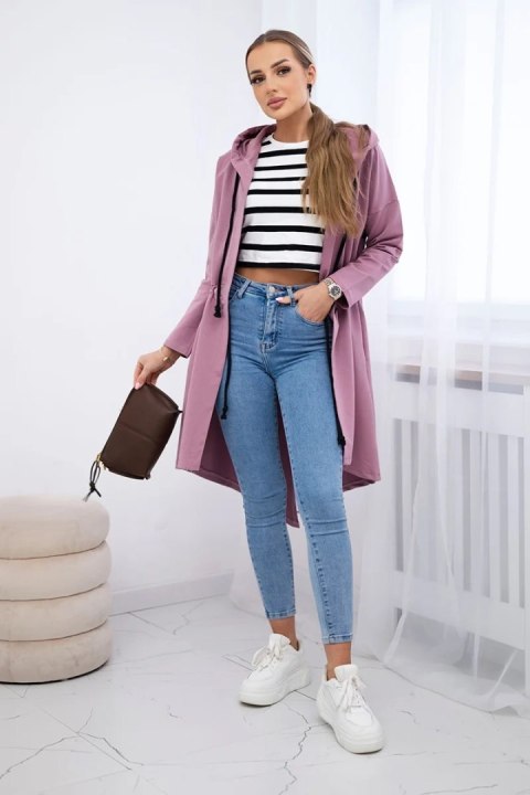 Bluza Narzutka z dłuższym tyłem ciemno różowa Bluza Narzutka z dłuższym tyłem ciemno różowa