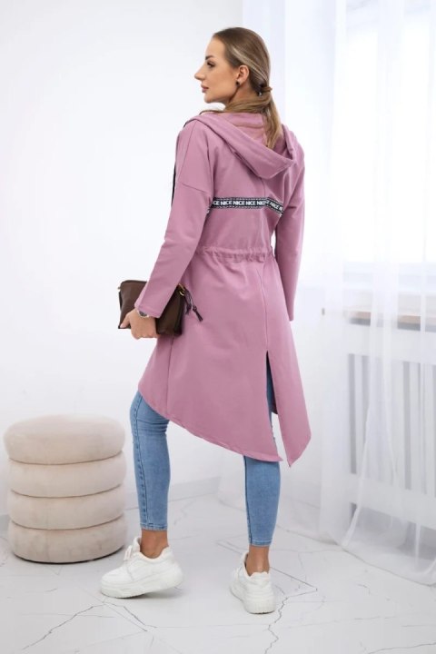 Bluza Narzutka z dłuższym tyłem ciemno różowa Bluza Narzutka z dłuższym tyłem ciemno różowa
