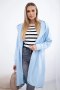 Bluza Narzutka z nadrukiem oversize błękitna