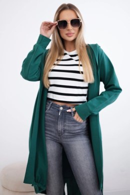 Bluza Narzutka z nadrukiem oversize zielona  