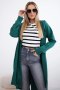 Bluza Narzutka z nadrukiem oversize zielona  