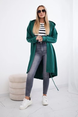Bluza Narzutka z nadrukiem oversize zielona  