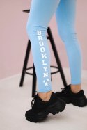 Spodnie leginsy Brooklyn błękitne  