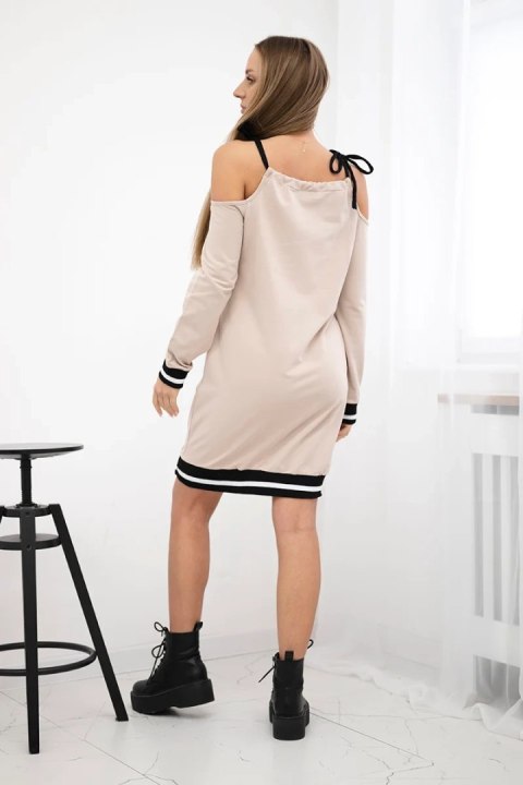 Sukienka Tres Chic beżowy Sukienka Tres Chic beżowy