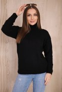 Sweter z półgolfem czarny  